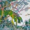 kairos, part 1 of diptych, mixed media on linen, 53x63cm, 2024